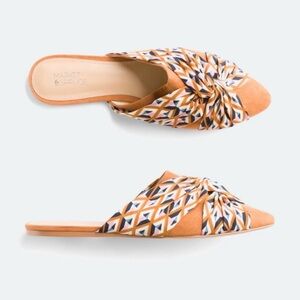 Market & Spruce Warner Slide Flat Slides in Cognac - size 9